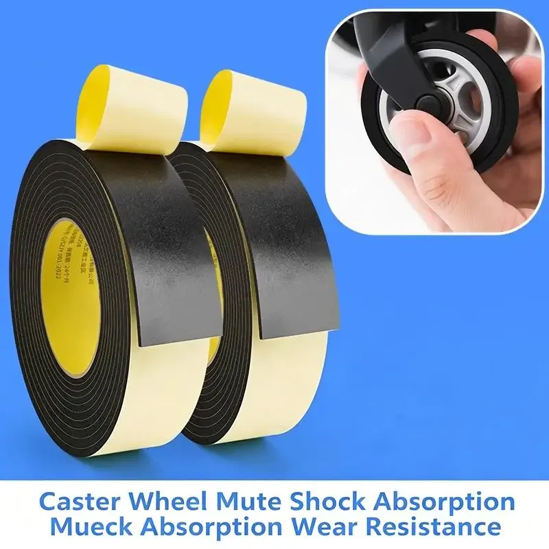 autocollant silencieux pour roue de bagage avec réduction du bruit et conception résistante à l'usure, parfait pour les valises de voyage et l'usage quotidien