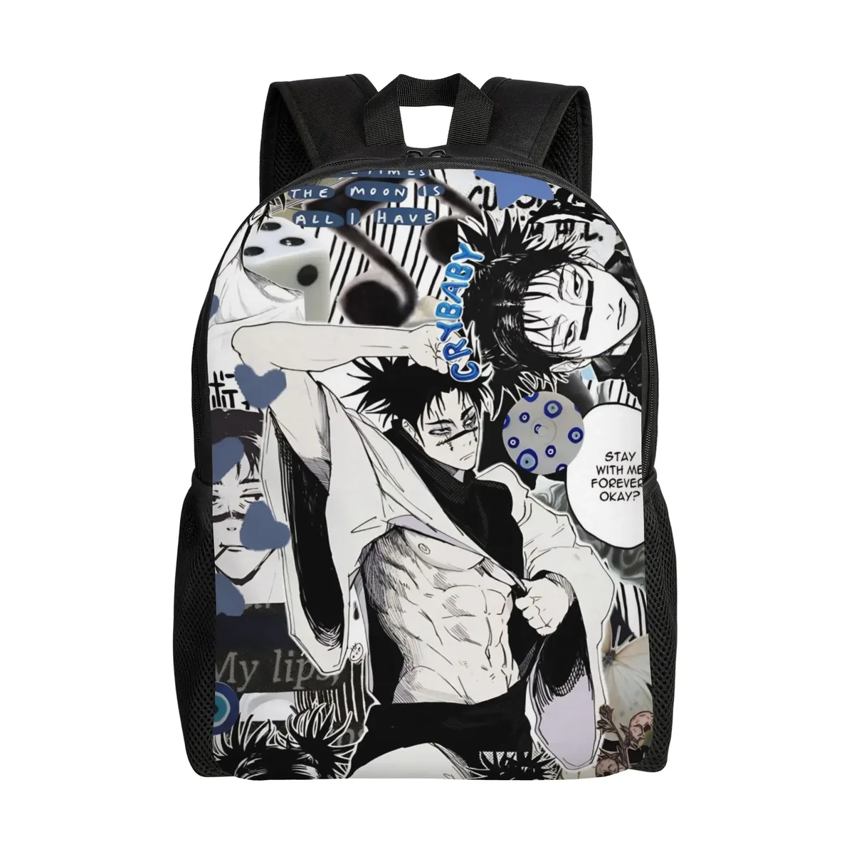 sac à dos choso pour hommes et femmes, sac à dos cool pour le lycée, le travail, le quotidien, sacs en toile kaisens anime pour l'université, durables