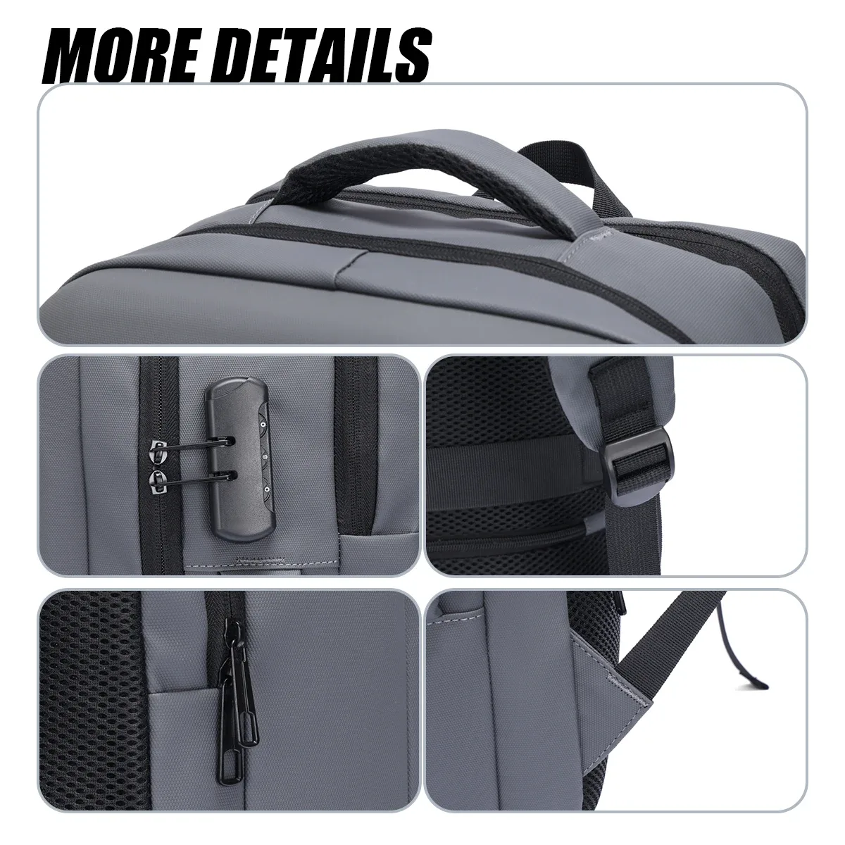sac à dos rigide de grande capacité pour étudiants masculins, sac à dos pour ordinateur portable de jeu, voyage, voyage d'affaires, trajets quotidiens, c