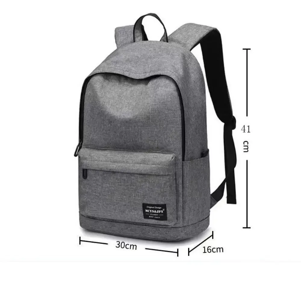 sac à dos polyvalent en tissu oxford tendance, 15 pouces, lavable, pour étudiants, noir, gris, bleu, rouge, sac pour ordinateur, unisexe