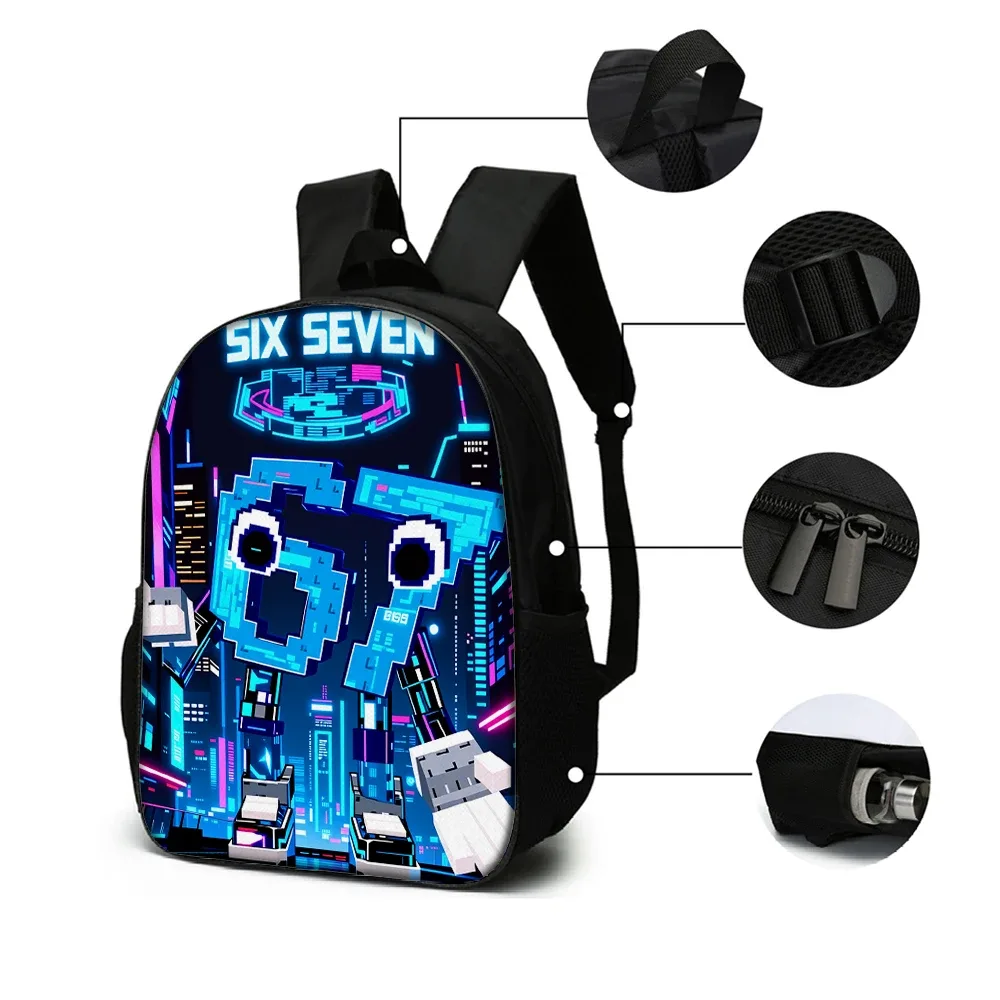 ensemble de sacs à dos imprimés avec le numéro 67, 1/2/3/4/5 pièces, légers, grande capacité, pour l'école, le voyage, cadeau parfait pour enfants