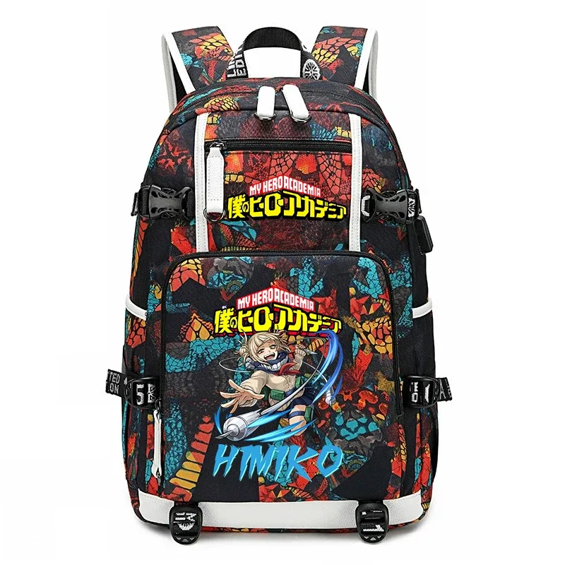 sac à dos d'école imprimé my hero academia, sac à dos unisexe de grande capacité pour garçons et filles, sac à dos de voyage décontracté