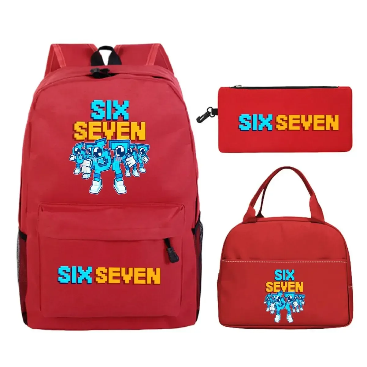 lot de 3 sacs à dos imprimés 67 six seven, style simple, légers, pour garçons et filles, sacs d'école amusants avec le numéro 67, sacs de voyage, mochilas