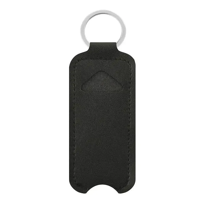 pochette en cuir pu pour baume à lèvres, porte-clés, étui portable pour rouge à lèvres et brillant à lèvres, housse de protection pour flacon de baume à lèvres, porte-clés 【smq】