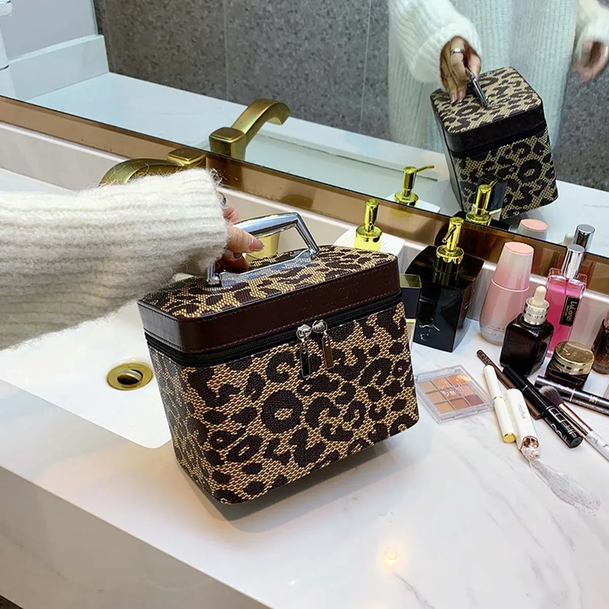 trousse de maquillage de haute qualité, mallette de transport de lettres, boîte de rangement de cosmétiques pour la maison, mallette de technicien, vente en gros, nouveau
