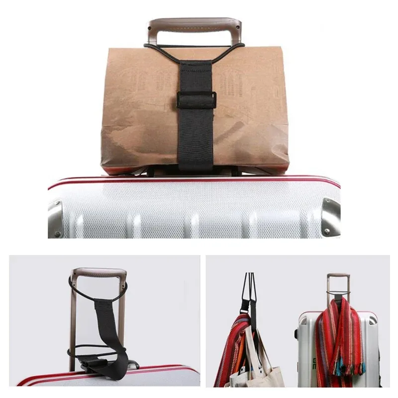 Sangle de bagage élastique réglable, sangle de transport, ceintures élastiques pour bagages, sangles de sécurité pour valise et bagages à main