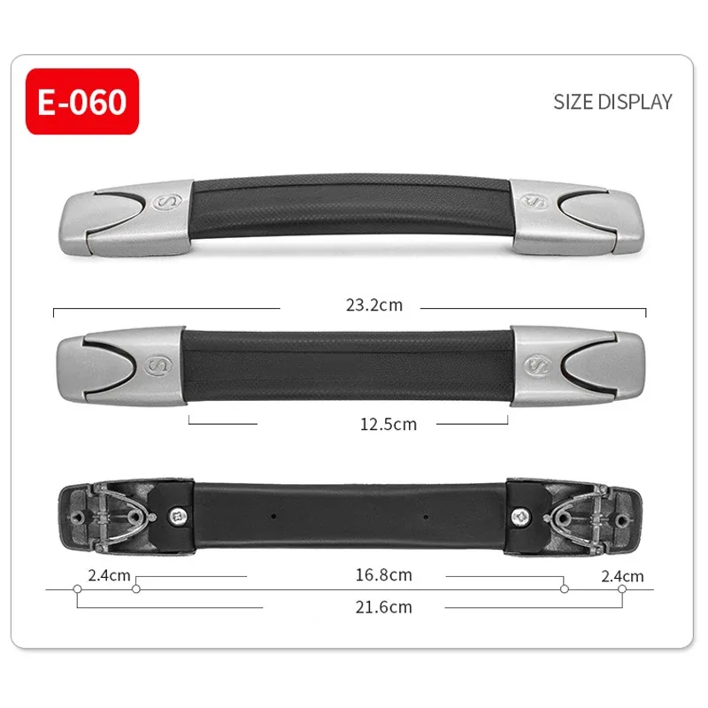 poignée de bagage noire universelle, poignée de bagage, poignée de valise, poignée de remplacement de chariot de voyage, poignée de sac, accessoires de poignée, 1pc