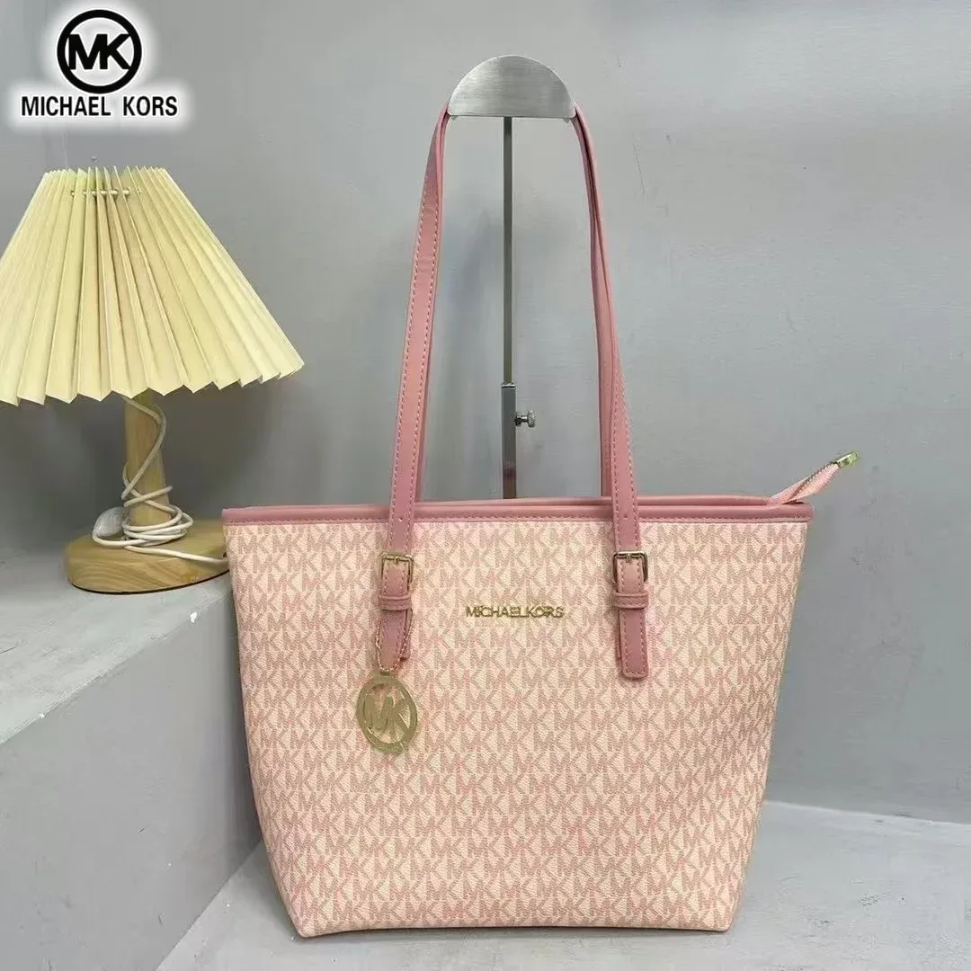 sac à bandoulière et à main michael kors pour femmes, grande capacité, sac fourre-tout classique de luxe léger, sac de voyage à fermeture éclair tendance