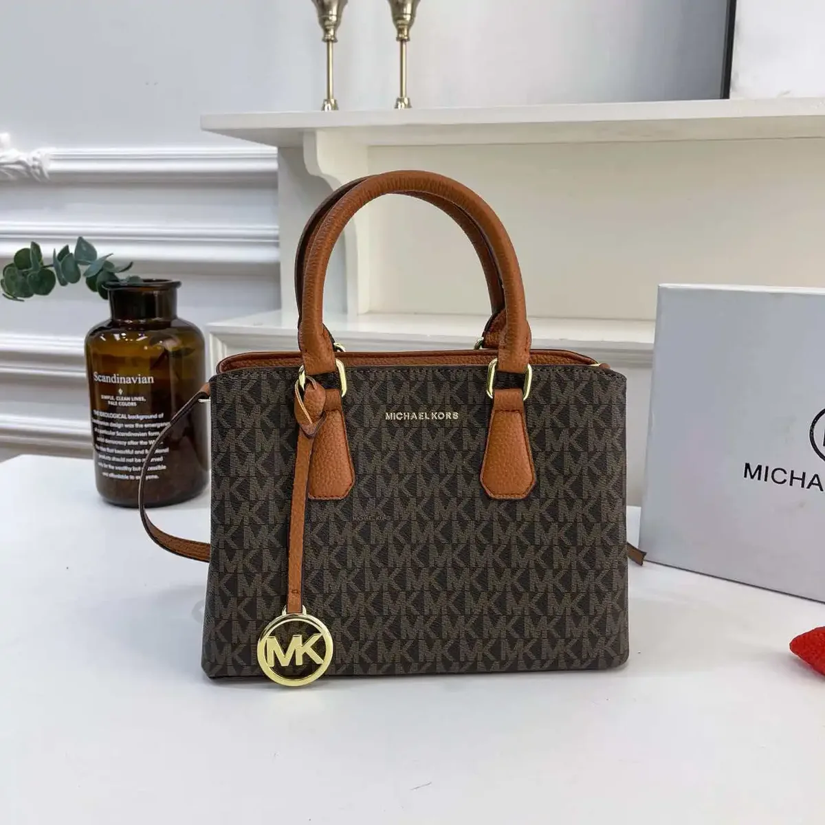 michael kors/michael kors mk sac à main imprimé pour femme, nouvelle collection 2026, sac à bandoulière, sac porté épaule
