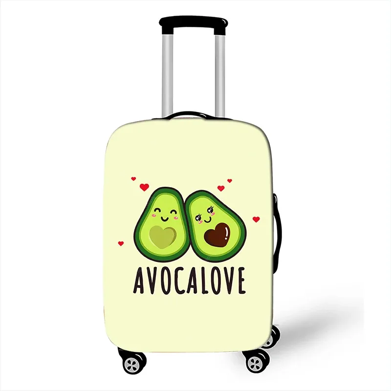 juste de bagage à motif d'avocat de style drôle, étui de protection anti-poussière pour valise logique, mode, 18 "-32"