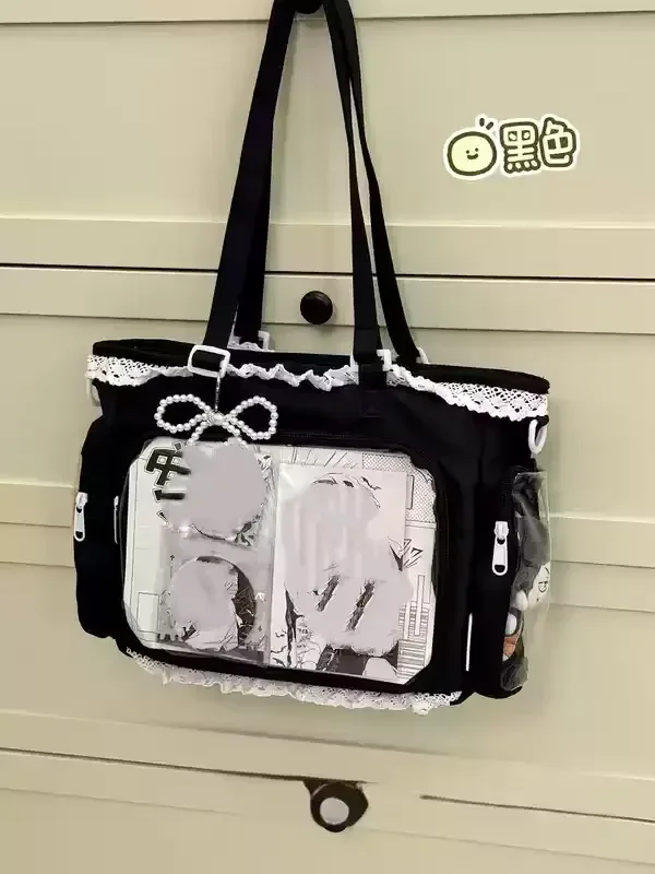 sac à bandoulière itabag japonais 2d motif ballerine grande façon, sac à main pour femme, cadeau pour amies