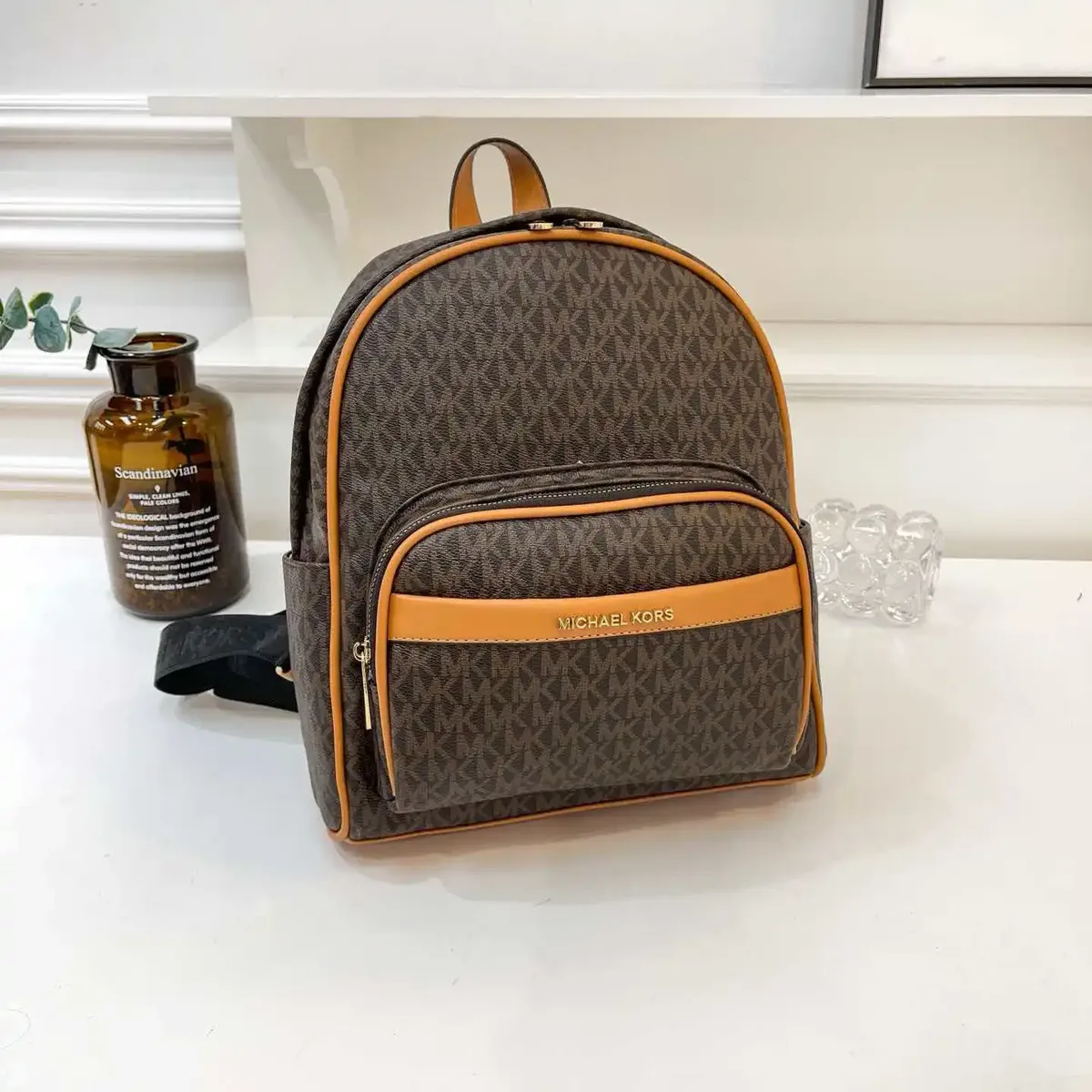 sac à dos de banlieue grande capacité polyvalent de luxe léger et tendance mk/michael kors 2026 avec imprimé