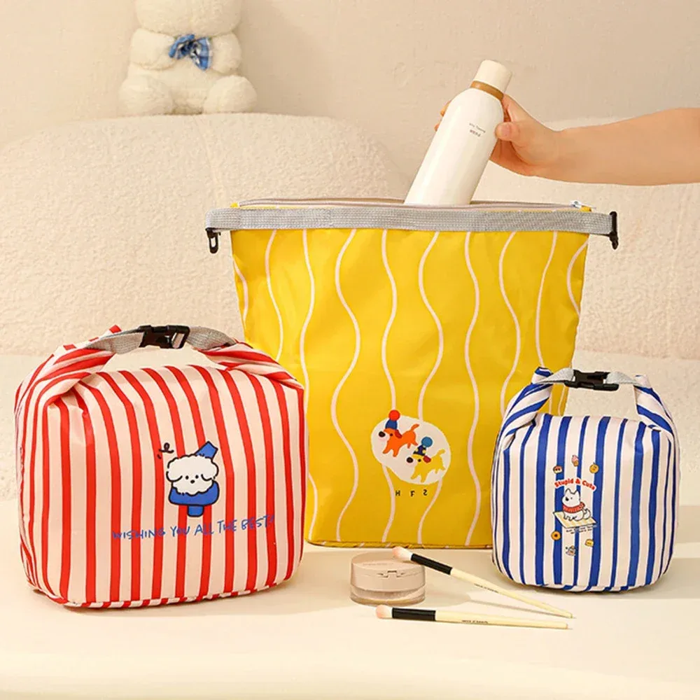nouvelle trousse de toilette étanche essentielle pour voyage, sac de rangement portable anti-salissure à motif dessin animé, multi-fonctionnel