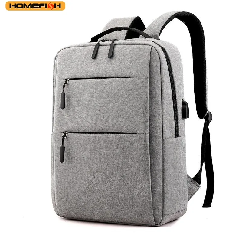 Sac à dos pour ordinateur portable HOMEFISH grande capacité multi-compartiments pour hommes et femmes, sac à dos de voyage d'affaires à fermeture éclair de 13 à 15 pouces