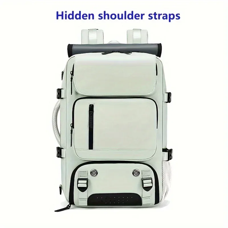 sac à dos de voyage pour femme, sac à dos imperméable pour ordinateur portable de 16 pouces avec sac à chaussures, port de chargement usb caché, sac à dos de randonnée et de camping