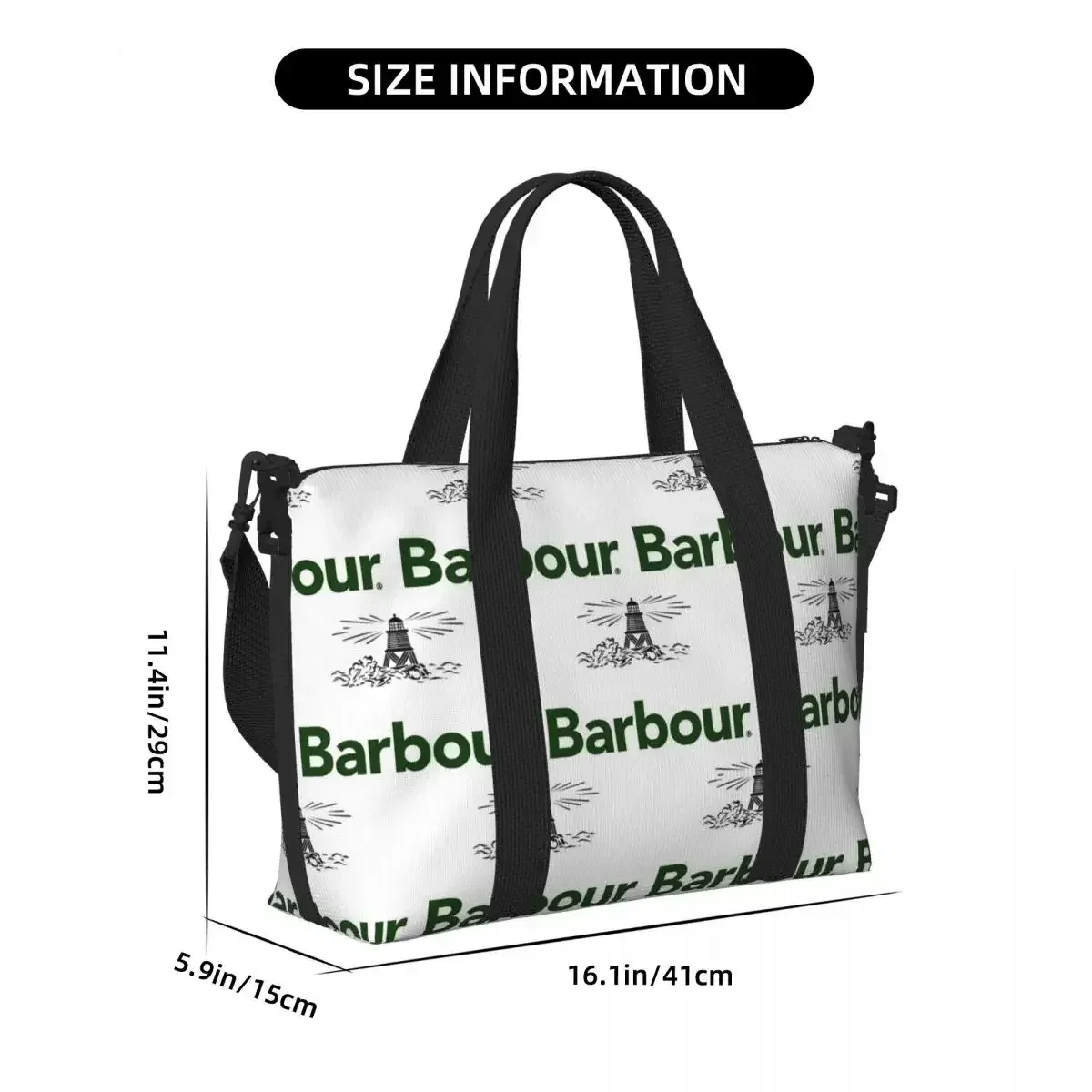 sac de voyage barbour beach, grande capacité, sacs fourre-tout pour la gym, le yoga, les femmes, le shopping, sac à bandoulière