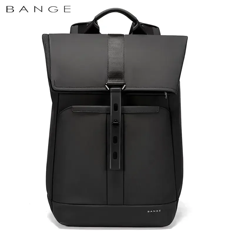 BANGE Sac à dos pour ordinateur portable 15,6 pouces, sac de voyage imperméable à plusieurs compartiments, sac à dos noir adapté aux hommes et aux femmes