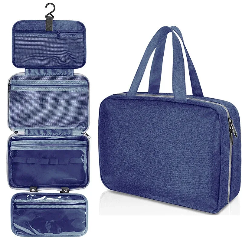 trousse de toilette pliante étanche, sac à main de voyage, grande trousse de toilette, trousse de maquillage, trousse de rangement pour rasoir, fournitures automobiles