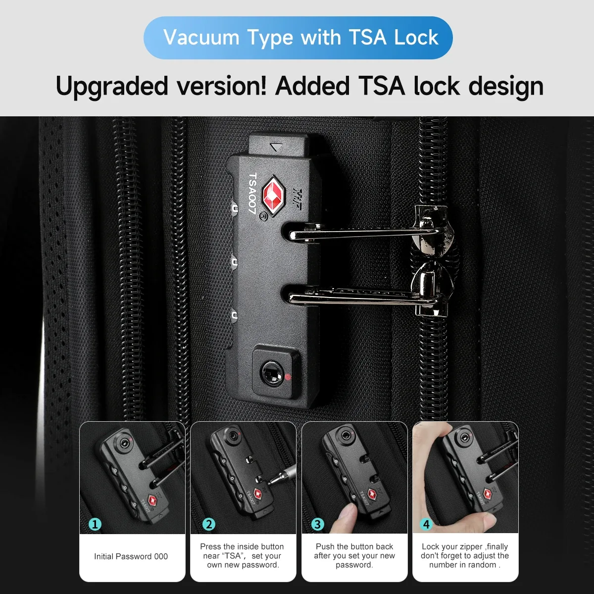 sac à dos de compression sous vide tigernu pour hommes, sac à dos de voyage extensible avec port usb, grande capacité, sac pour ordinateur portable 17 pouces, sacs de cabine pour l'école