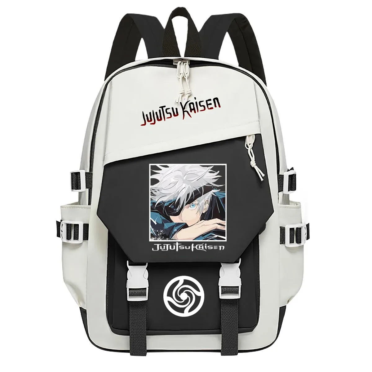 sacs d'école anime jujutsu kaisen pour filles, sac à dos de grande capacité, imprimé gojo satoru, sac à dos pour étudiants, sac pour ordinateur, mochila