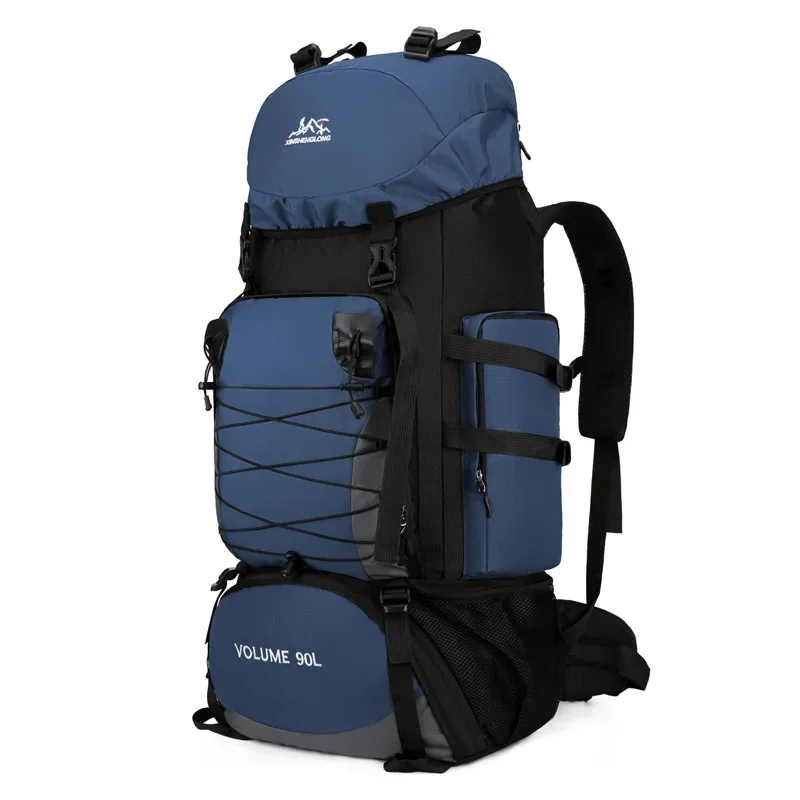 grand sac à dos de camping pour hommes et femmes, sacs de voyage, bagages de randonnée, sacs initiés, escalade en plein air, trekking, sac de voyage, 90l