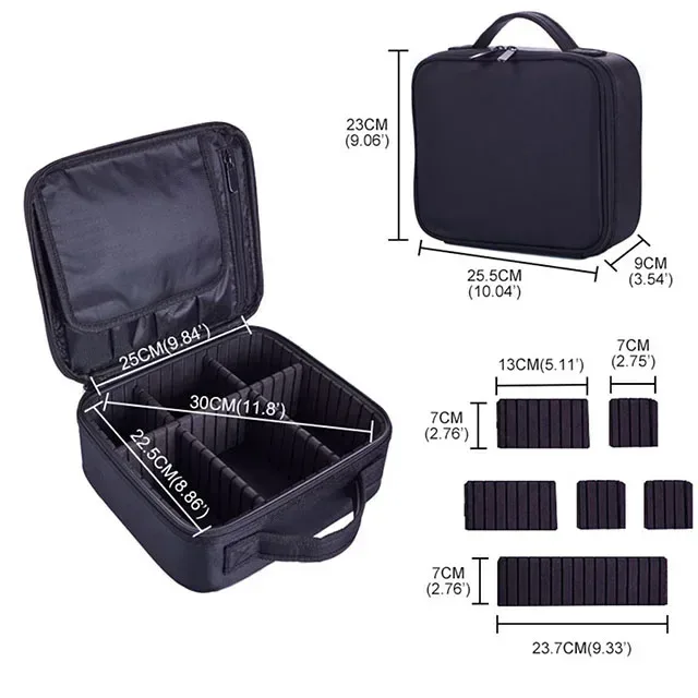 nouvelle trousse de maquillage pour femmes, étanche, pour voyage, rangement de pinceaux de beauté, outils de broderie, étui cosmétique professionnel, boîte de maquillage