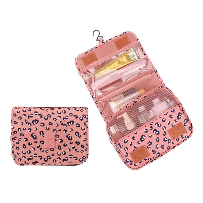 crochet de voyage sac cosmétique femmes sac de maquillage étanche articles de toilette pochette de beauté unisexe salle de bain nécessaire maquillage organisateur de rangement