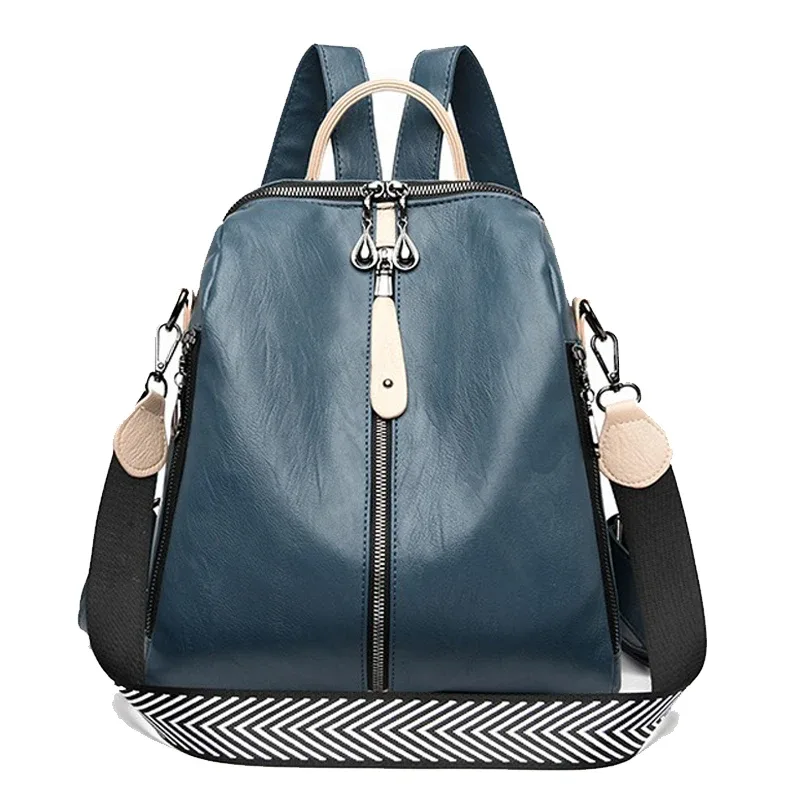 sac à dos de luxe en cuir souple pour femmes, sac à dos de bonne qualité en cuir durable, mode grande capacité, sac à dos de voyage