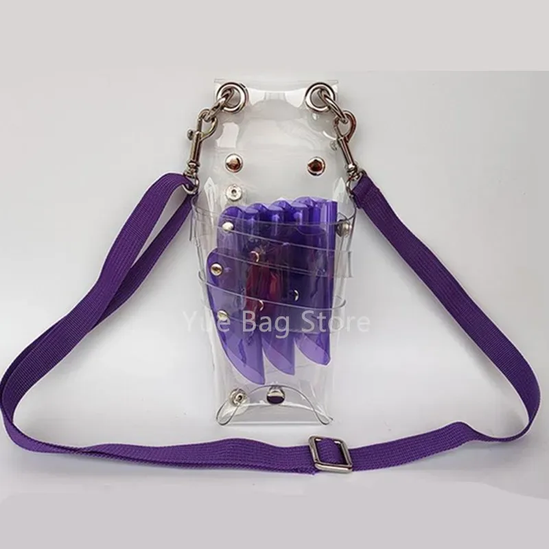 sac de rangement transparent pour ciseaux de coiffure, 1 pièce, 10 documents, étui de salon, support en poudres, sacoche, outil de coiffure, 2 #