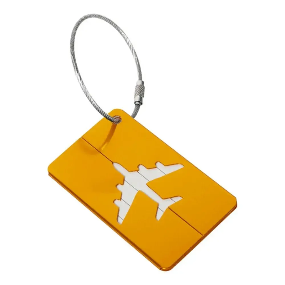 étiquettes de bagage de voyage réutilisables, valise attro, bagage de vacances, identification d'avion avec cordes, identification du sac, infraction