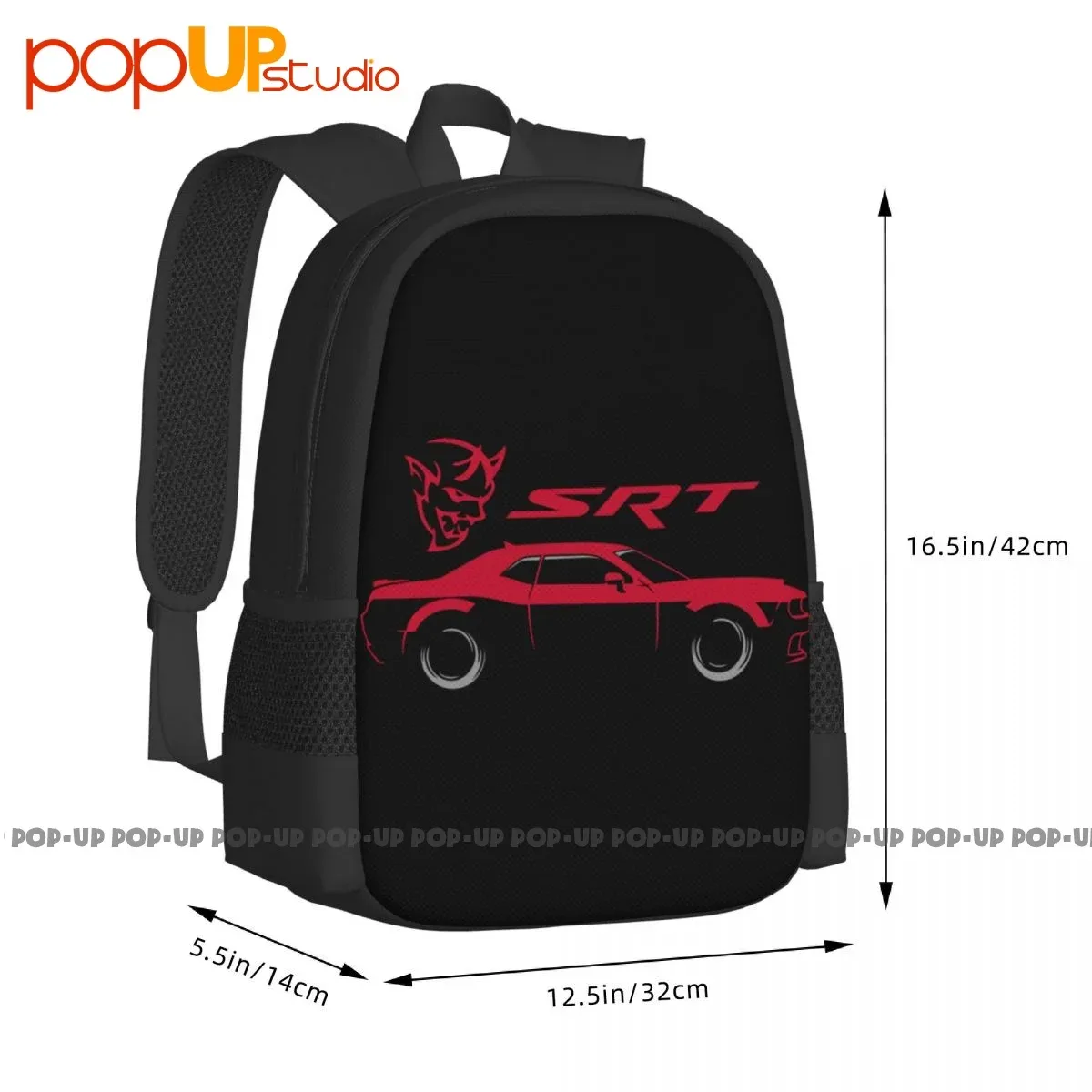 sac à dos de grande capacité dodge challenger demon srt muscle car hellcat racing speed, cute cupper friendly
