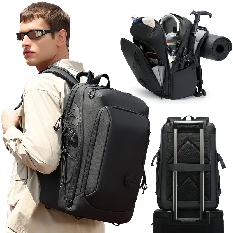 bange affaires sacs à dos ordinateur portable 15.6 pouces multifonctionnel étanche grande capacité travail quotidien mâle sac à dos sac d'école mochila