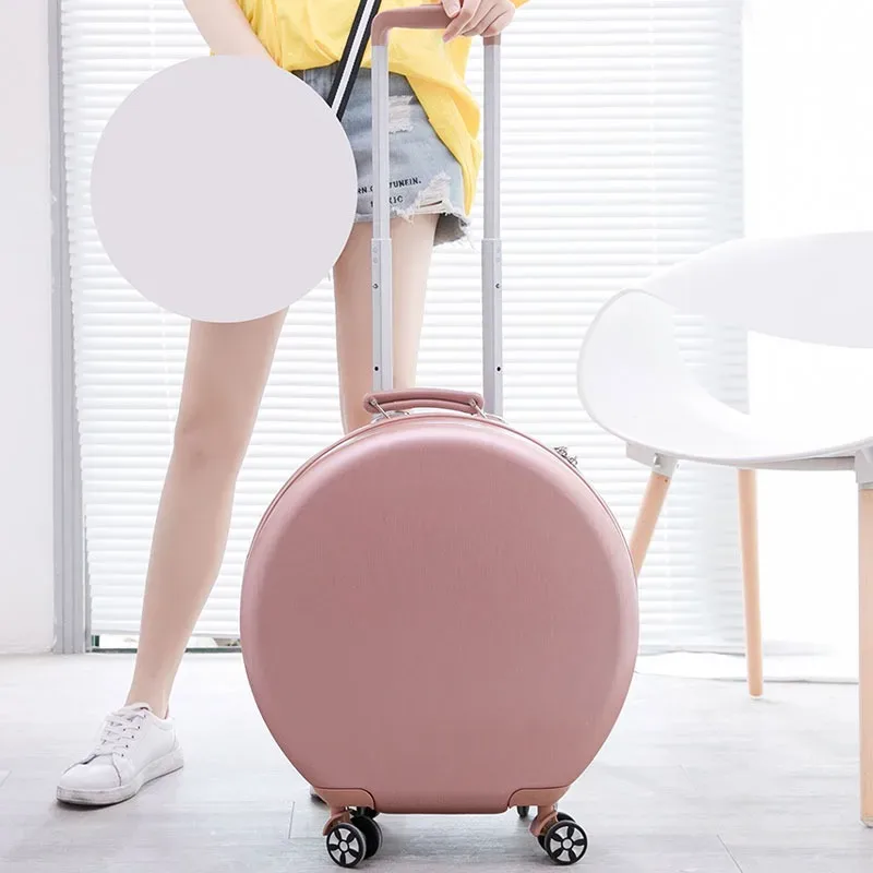 2025 nouvelle valise femme 18 pouces étui de maquillage à main bagage rond roue universelle valise ensemble petit sac de voyage 18 pouces