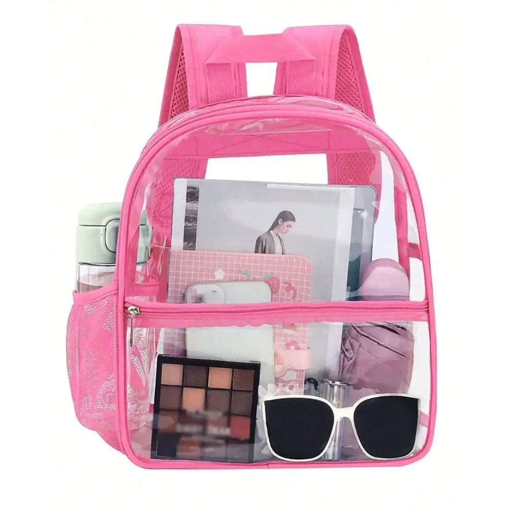 petit sac à dos transparent en pvc imperméable, sac de téléphone portable de plage d'été, sacs de rangement pour voyage et école