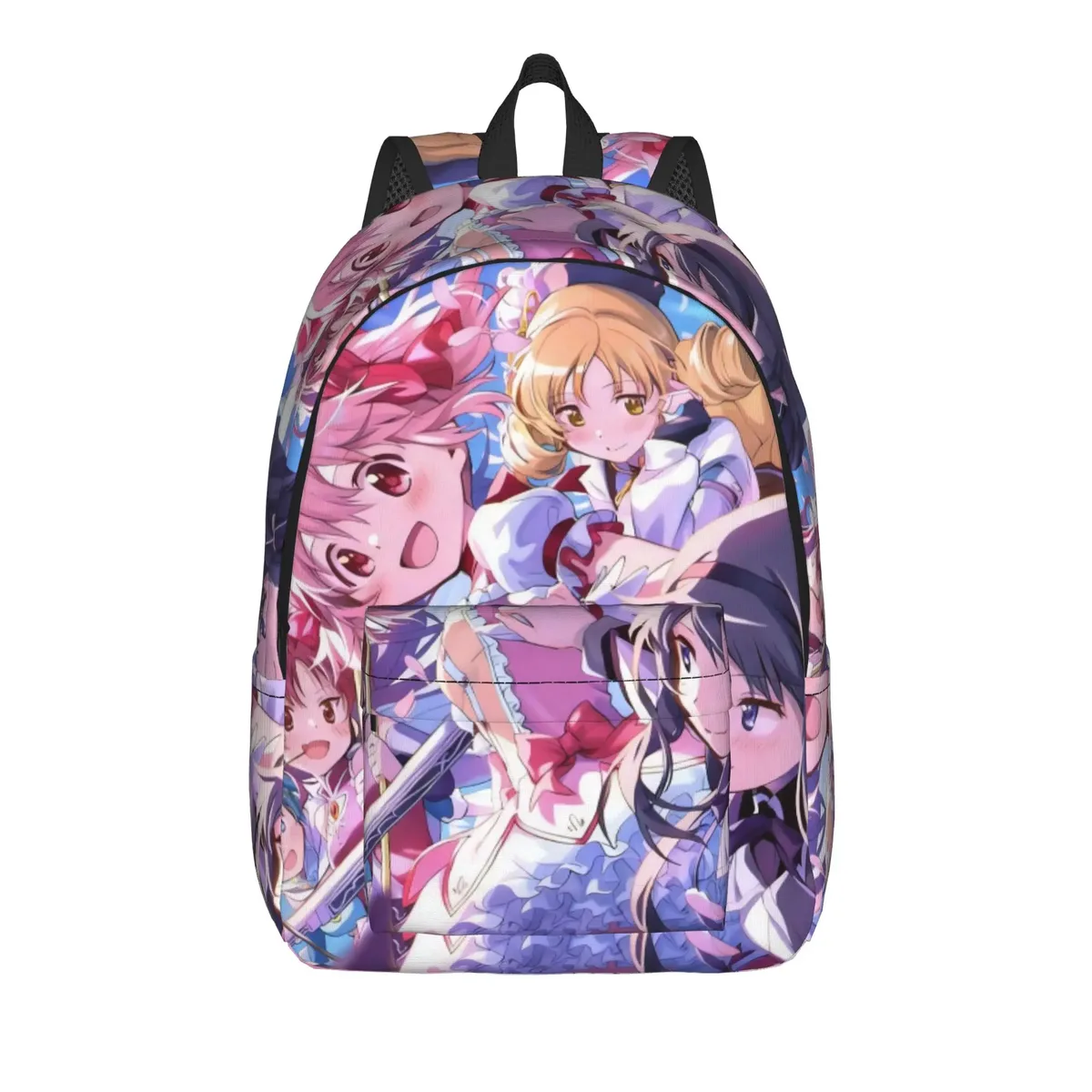 sac à dos anime puella magi madoka magica pour hommes et femmes, sac à dos d'école secondaire, sac à bandoulière pour ordinateur portable kaname madoka