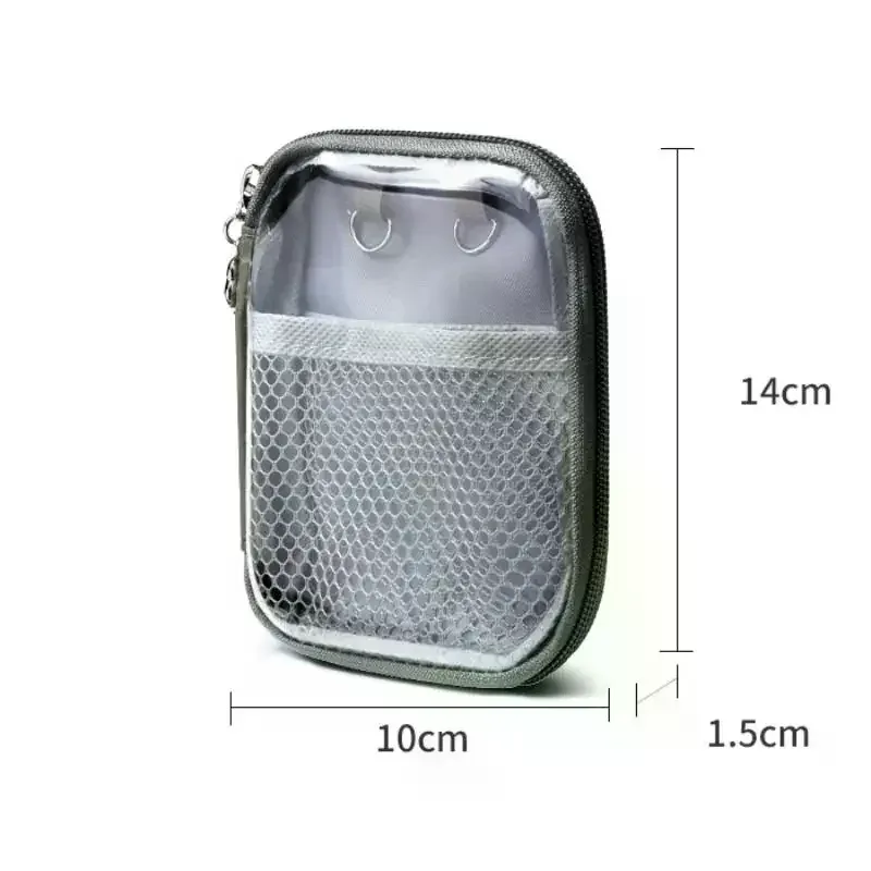 sac de rangement de bureau transparent en pvc, étanche, grande capacité, organisateur multifonctionnel à coque rigide pour cosmétiques et fournitures de bureau