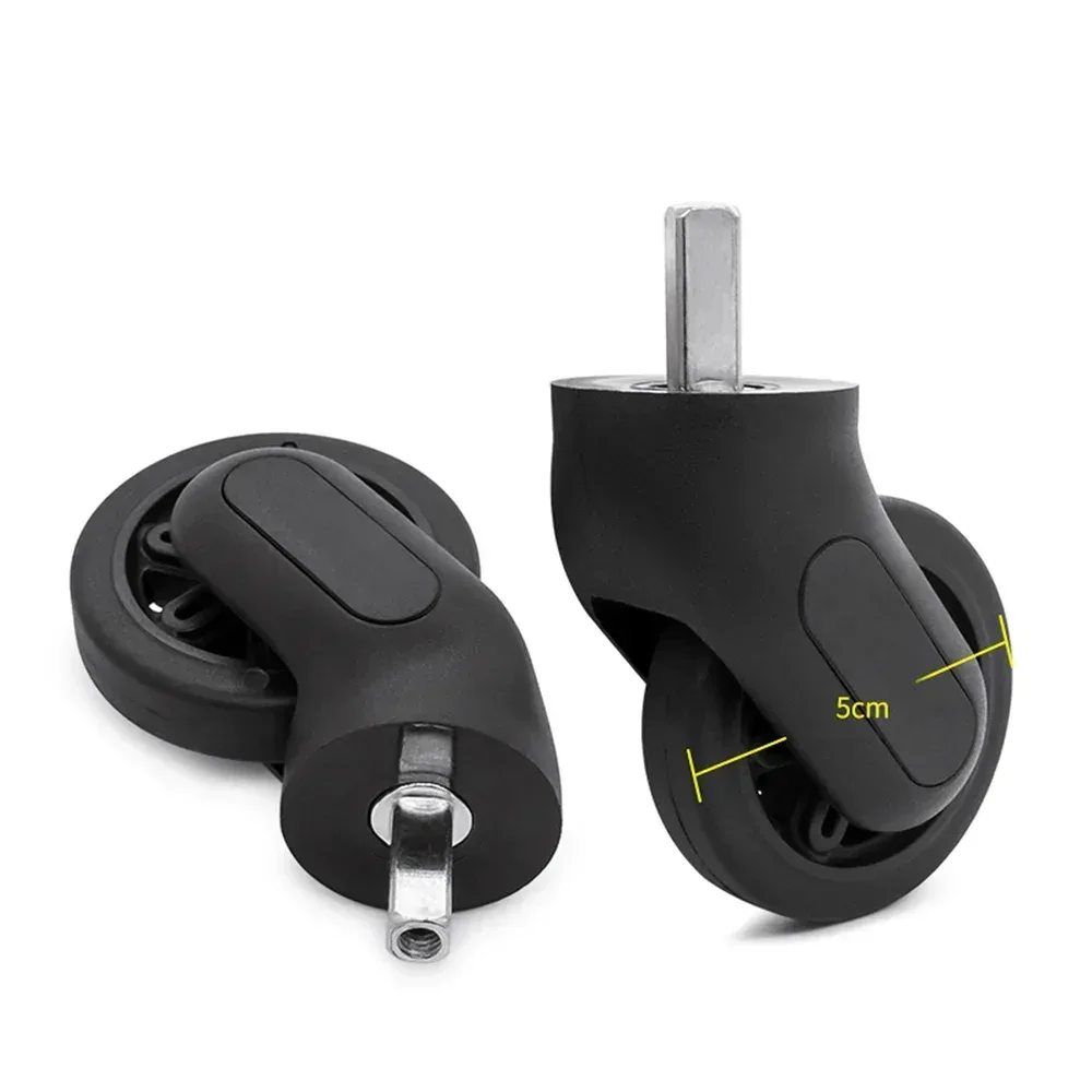 pour delsey roues à bagages faciles à installer 360 °   roulettes silencieuses rotatives, pièces de réparation universelles pour valise à roulettes