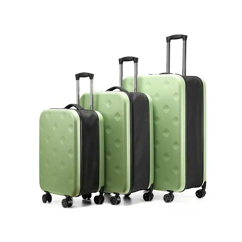 valise à roulettes pliable à 4 roues avec poignée rétractable, valise de rangement portable, serrure tsa, bagage cabine 20 pouces