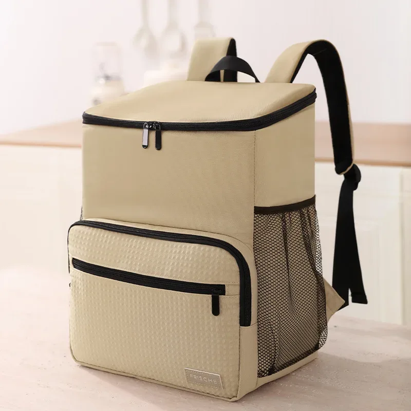 sac à dos isotherme portable pour livraison, glacière isotherme pour aliments, sac de plage, sac à lunch, grand sac de transport alimentaire