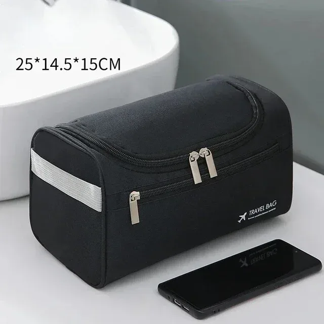 mochatree – sac vintage pour hommes, trousse de toilette nécessaire pour voyage d'affaires, étuis de maquillage cosmétiques, organisateur de rangement suspendu pour hommes, sacs de lavage