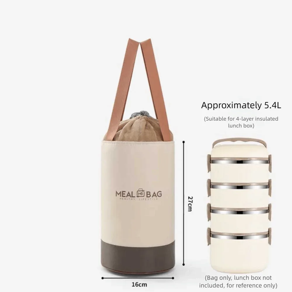 sac de rangement pour boîte à déjeuner en papier d'aluminium, sac d'isolation thermique épais et isolé, sac de glace portable étanche de grande capacité