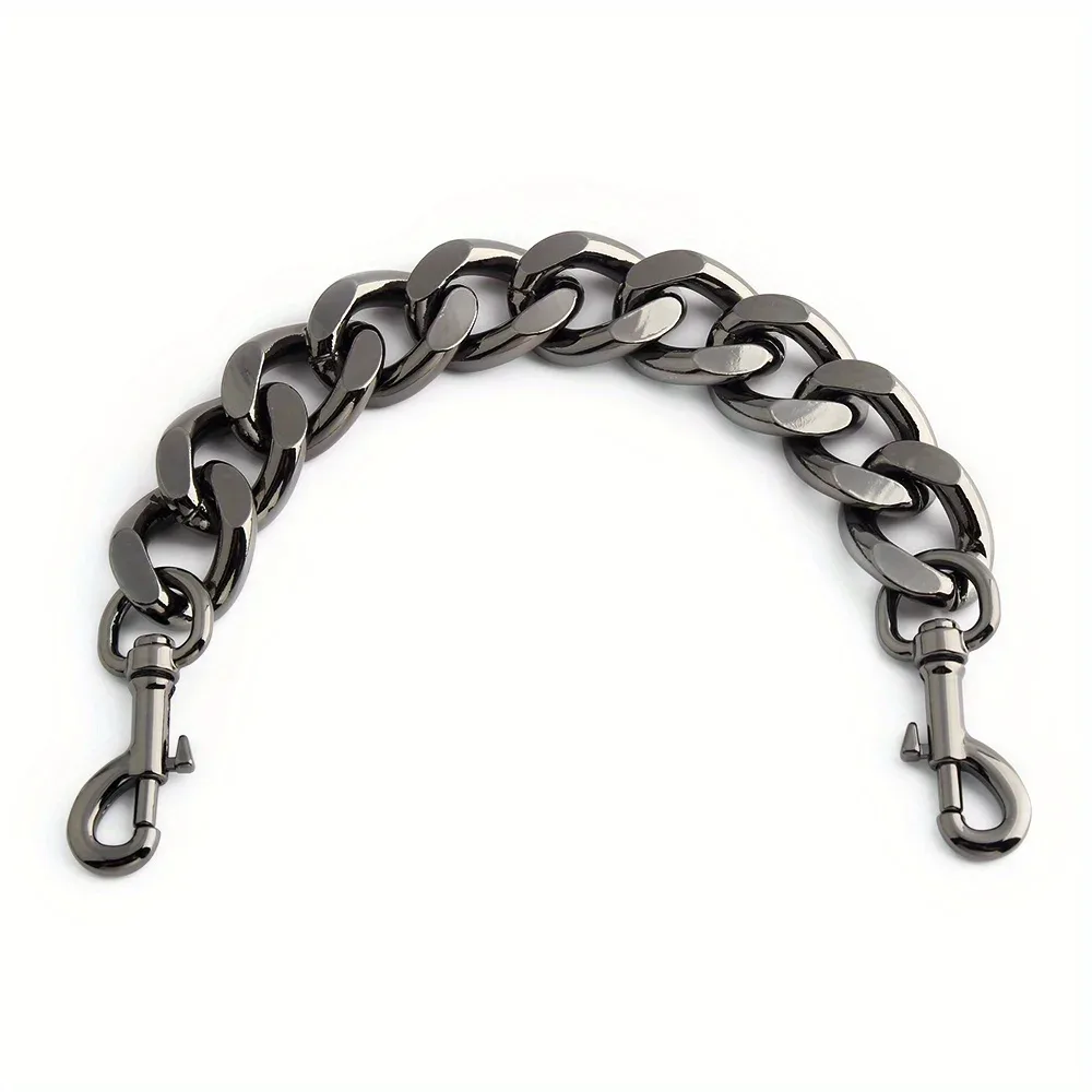 sac à bandoulière de bonne qualité, 1 pièce, chaîne épaisse en métal, sac sous les bras, sangle d'épaule, décoration, chaîne en aluminium étendue