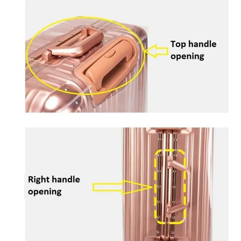 housse anti-poussière pour valise à roulettes, imperméable, en pvc transparent, protection transparente pour bagages, manchon de voyage anti-poussière