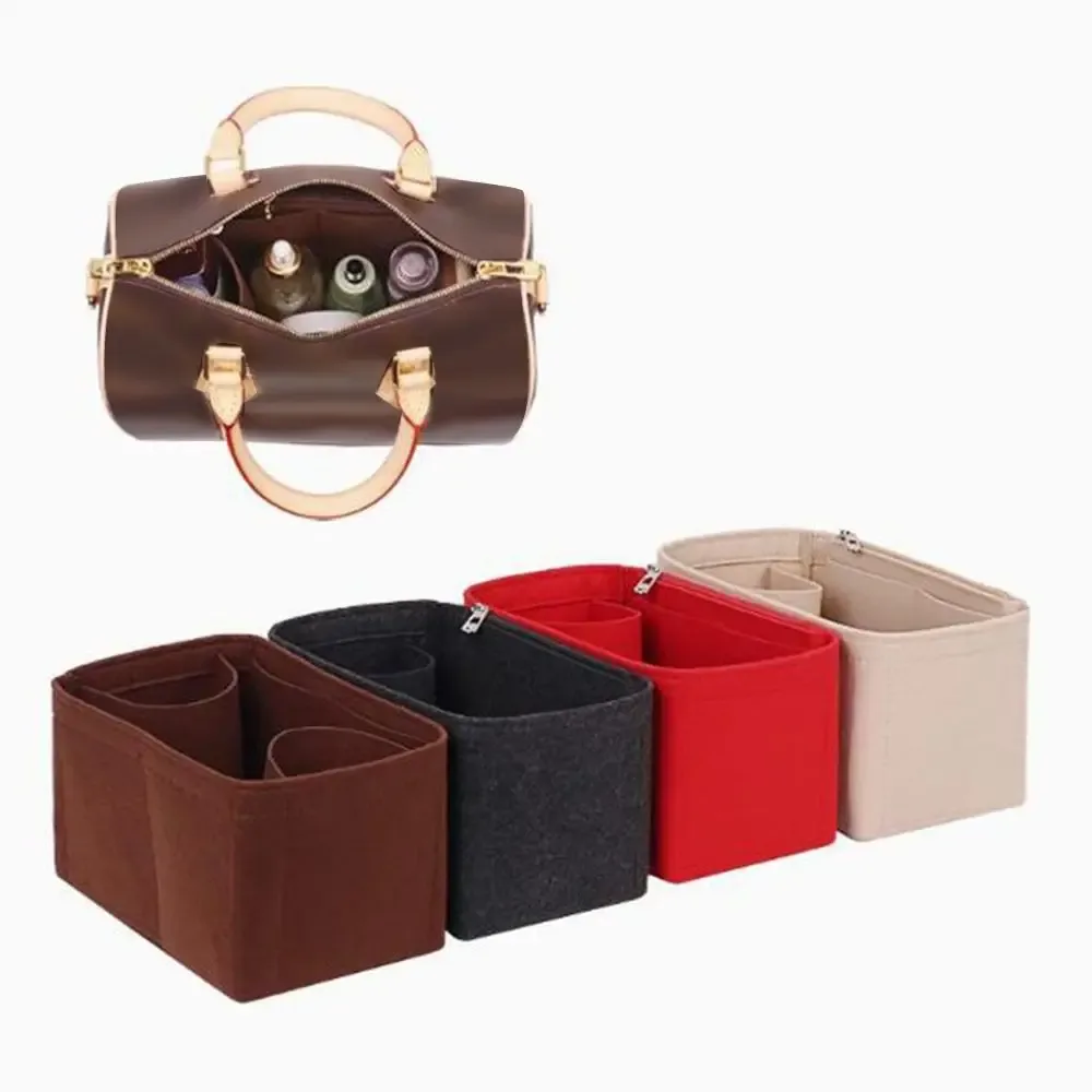 sac de rangement en feutre grande capacité multi-poches pour sac à main lv speedy25/30/35/gentlewoman