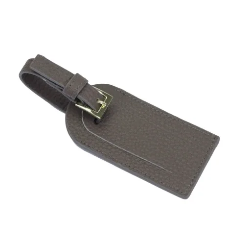 étiquette de bagage de voyage en cuir véritable, avec nom personnalisé gratuit, pour costume d'avion, saffiano, cadeau