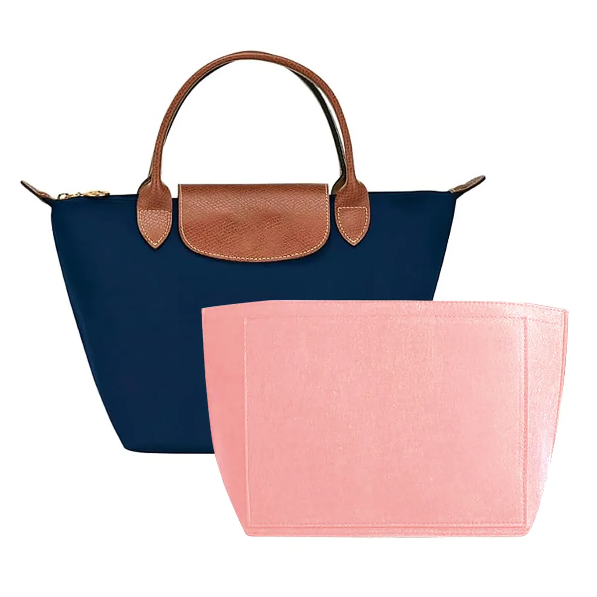 insert d'organisateur en feutre pour sac à main, sac fourre-tout dans le sac à l'intérieur du séparateur de façonneur
