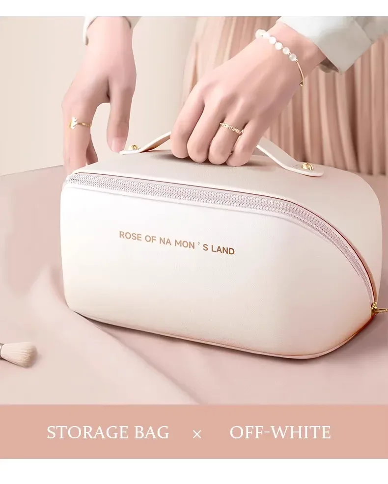 organisateur de maquillage de luxe homefish pour femmes, trousse de toilette, sac de rangement pour cosmétiques, pochette de voyage, étui à maquillage zippé, boîte pour femme