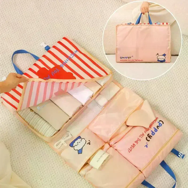 sac de rangement de voyage pliable, organisateur multifonctionnel portable suspendu et imperméable pour sous-vêtements et chaussettes