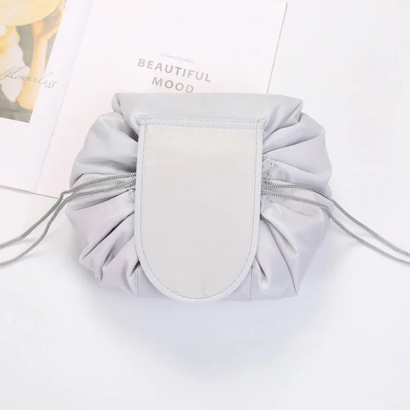 sac de voyage pour le rangement du maquillage, organiseur portable imperméable pour femmes, trousse de toilette, sac cosmétique à cordon pour femmes