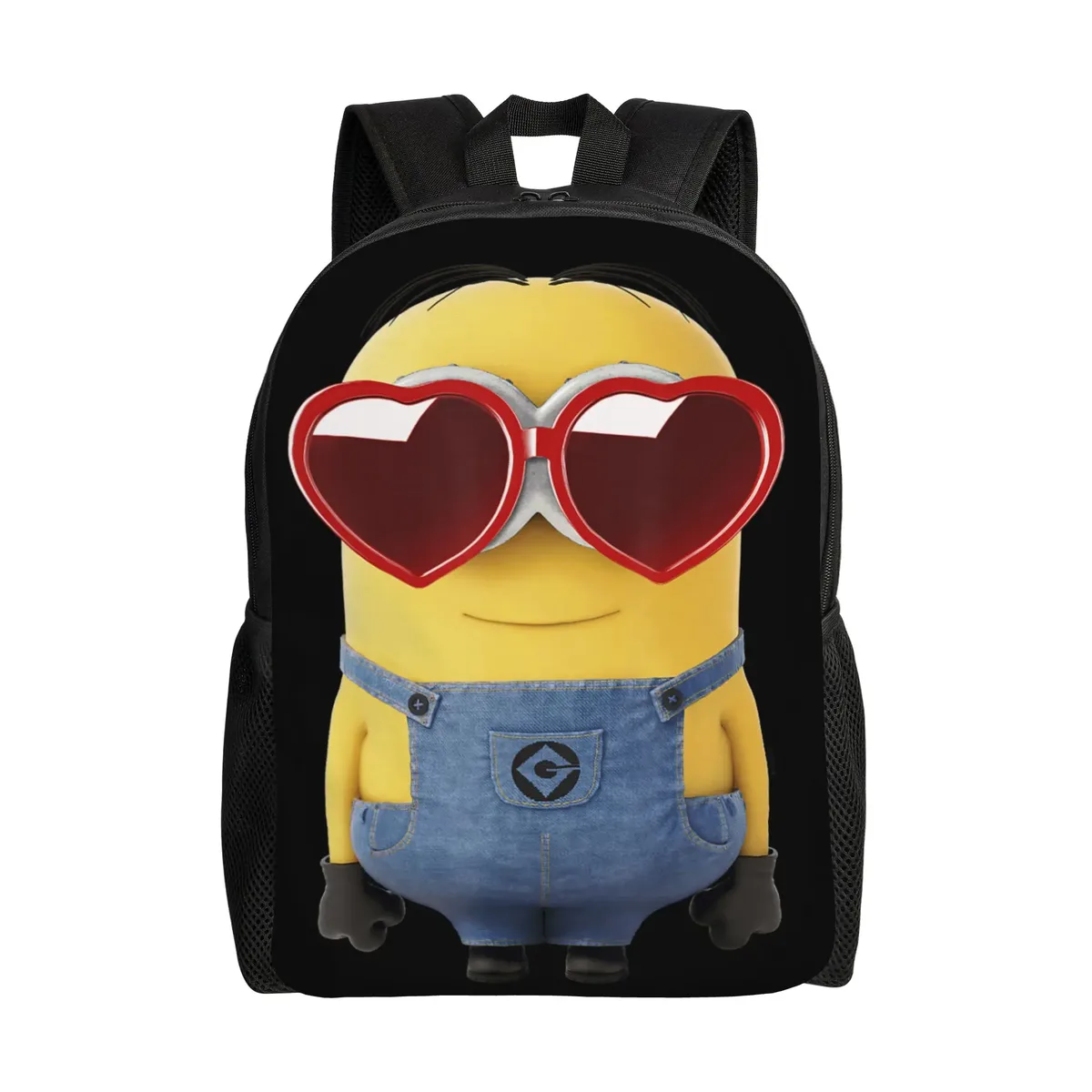 sac à dos m-minions de dessin animé, sacs à dos mignons pour filles, sacs de trekking de grande taille pour lycée, sac à dos design